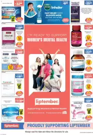Chemist Warehouse catalogue Page 23: Blackmores Bio Zinc €22,49, Promensil Hair Growth & Thickness €19,79