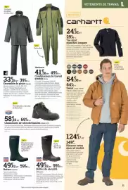 Catalogue Espace emeraude page 11: Bottes Apache €49,92, Carhartt Tee shirt manches longues €24,92