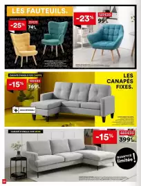 Catalogue BUT page 20: CHEFFE CANAPÉ D'ANGLE FIXE €169,99, MORI Canapé d'angle fixe €399,99
