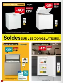 Catalogue BUT page 4: SURFLINE CONGÉLATEUR COFFRE €399,99, Surfline CONGÉLATEUR ARMOIRE €149,99