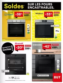 Catalogue BUT page 9: Whirlpool FOUR ENCASTRABLE WHIRLPOOL OMR55CR1X €299,99, INDESIT FOUR ENCASTRABLE €249,99