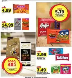 Meijer weekly ad week 37 Page 11: Twizzlers Licorice or Jolly Rancher Ropes €3,99, Hershey's Party Size Bagged Candy €14,99