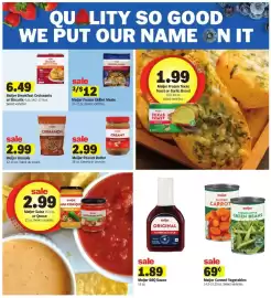 Meijer weekly ad week 37 Page 14: Meijer Frozen Skillet Meals €12,00, Meijer Peanut Butter €2,99