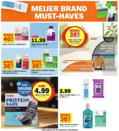 Meijer weekly ad week 37 Page 17: Meijer ClearLax Powder €11,99, Meijer feminine wash or wipes €2,99