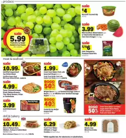 Meijer weekly ad week 37 Page 2: Dietz & Watson Ham, Chicken, Turkey or Italian Meat €10,49, Smithfield bacon €3,99