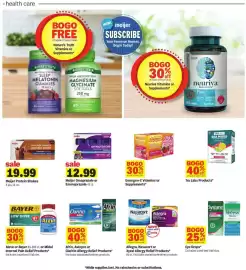 Meijer weekly ad week 37 Page 25: Meijer Omeprazole or Esomeprazole €12,99, Meijer Protein Shakes €19,99