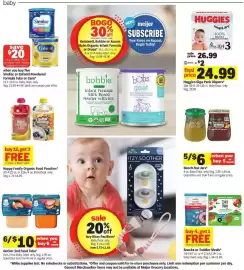 Meijer weekly ad week 37 Page 29: Huggies Giga Pack Diapers €24,99, Itzy Ritzy Pacifiers €5,75