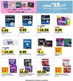 Meijer weekly ad week 37 Page 30: Viva Paper Towels €9,99, Huggies jumbo pack diapers €9,99