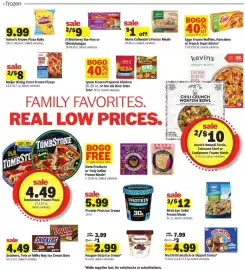 Meijer weekly ad week 37 Page 8: El Monterey Burritos or Chimichangas €9,00, Totino's Frozen Pizza Rolls €9,99