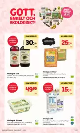 MatArket reklamblad vecka 37 Sida 11: Garant ekologiska linser €25,00, Tillmans saft €30,00