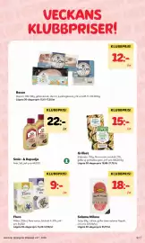 MatArket reklamblad vecka 37 Sida 5: Garant bacon €12,00, Eldorado grillost €15,00