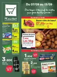 Catalogue Hmarket semaine 37 page 1: Yaos Yaourt à la grecque €1,86, Beurre Président €4,90