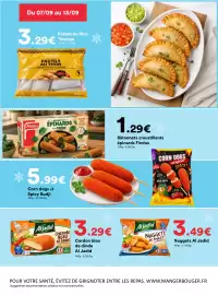 Catalogue Hmarket semaine 37 page 7: Al Jadid Cordon bleu de dinde €3,29, Aljadid Nuggets de poulet €3,49