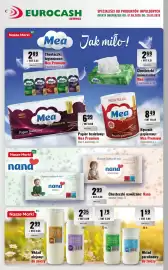 Eurocash gazetka Strona 17: Chusteczki nawilżane Nana sensitive, fresh €2,99, Chusteczki uniwersalne Mea €2,69