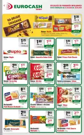 Eurocash gazetka Strona 4: Ciastka oblane z drażami: Papita €1,03, Baton: Corny Big €1,99