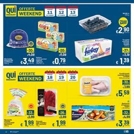 Volantino Qui Discount Pagina 12: Bastoncini di merluzzo Findus €3,39, Fantasy Tanti+Tanti tovaglioli monovelo €1,39