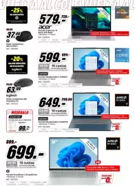 Folleto MediaMarkt Página 10: Lenovo Portátil IdeaPad Slim 3 15ARP10 €649,00, Hp portátil omniBook 3 16-by0021ns €699,00