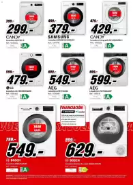Folleto MediaMarkt Página 16: Samsung lavadora ww90cgc04daeec €379,00, Candy lavadora integrable bc449m4d8j-s €429,00