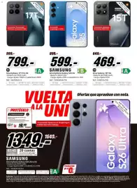 Folleto MediaMarkt Página 24: Samsung smartphone galaxy s25 5g €599,00, Xiaomi smartphone 15t 5g €469,00