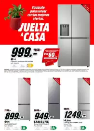 Folleto MediaMarkt Página 32: Samsung combi rb38c776asr/ef €949,00, LG Combi GBBs726APY €899,00