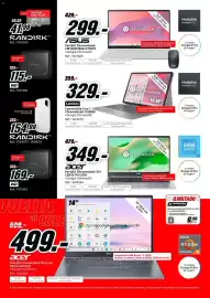 Folleto MediaMarkt Página 36: Lenovo Chromebook 11M889 €329,00, Asus portátil chromebook cm1505cm4a-s70070 €299,00