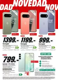 Folleto MediaMarkt Página 7: Google Google Pixel 11 Pro 5G €1.199,00, Google pixel 11 pro xl 5g €1.399,00
