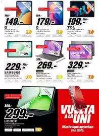 Folleto MediaMarkt Página 9: Redmi pad 2 €179,00, Tcl tablet nxtpaper 11 plus €199,00