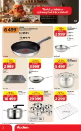 Auchan akciós újság hét 37 Oldal 2: TEFAL DAILY COOK SERPENYŐ €6.499,00, ACTUEL ROZSDAMENTES SERPENYŐ €2.999,00