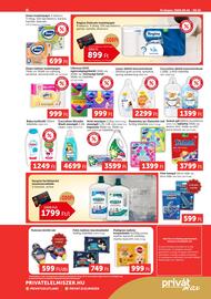 PRIVÁT akciós újság hét 37 Oldal 8: Libresse DUO €999,00, Lenor öblítő koncentrátum €2.299,00