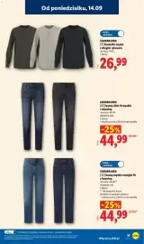 Lidl gazetka tydzień 38 Strona 23: ESMARA MEN Jeansy slim fit męskie z bawełną €44,99