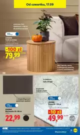 Lidl gazetka tydzień 38 Strona 29: LIVARNO Wycieraczka €22,99, LIVARNO Stolik drewniany €79,99