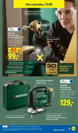 Lidl gazetka tydzień 38 Strona 47: Akumulatorowa wyrzynarka, 20 V €129,00