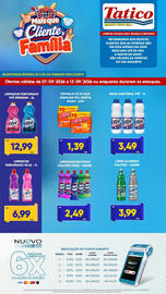 Tabloide Tatico semana 37 Página 8: Limpador perfumado veja €6,99, Limpador multiuso politriz tudo €2,49