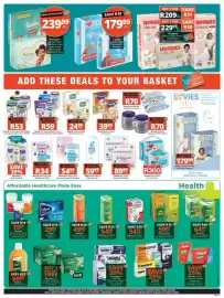 Checkers catalogue Page 11: Cepacol Products, Huggies Gold Jumbo Pack/Extra Care Disposable Nappies €209,00