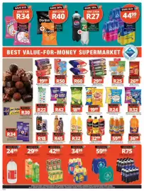 Checkers catalogue Page 8: Brookes Oros Squash Concentrate €36,99, Simba Chipniks Mixed Grain Snack €18,99