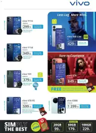 Cellucity catalogue Page 13: Vivo Y11d 256GB 4G €349,00, Vivo X300 €1.299,00
