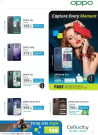 Cellucity catalogue Page 25: OPPO A6 €399,00, OPPO Reno15 Pro €799,00