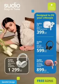 Cellucity catalogue Page 31: Sudio C8 €399,00, Sudio R4 Over-Ear Wireless Headphones €599,00
