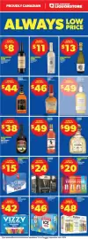 Real Canadian Liquorstore flyer Page 1: Guinness draught beer €24,00, Deca vodka soda €20,00
