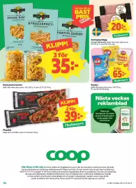 Coop reklamblad vecka 37 Sida 14: Coop Pizzakit €39,00, Zeta pasta €35,00