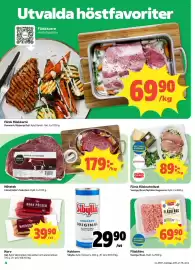 Coop reklamblad vecka 37 Sida 4: Sibylla kokkorv €29,90, Njutens-Humus €89,00