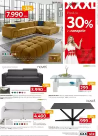 Catalog XXXLutz Pagină 5: Novel canapea extensibila €3.990,00, Carryhome măsuță de cafea €299,00