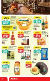 Auchan akciós újság Oldal 10: NUEVO PROGRESO TORTILLA €999,00, GRANNY’S CHEDDAR SAJTSZÓSZ €939,00