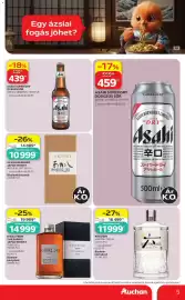Auchan akciós újság Oldal 5: ASAHI SUPER DRY DOBOZOS SÖR €459,00, Asahi Super Dry üveges sör €439,00