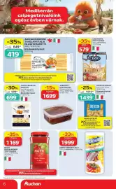 Auchan akciós újság Oldal 6: AUCHAN KEDVENC TAVOLA IN ITALIA OLASZ SPAGHETTI €419,00, CARLO CRIVELLIN GNOCCHI €699,00