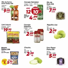 Tabloide Dia Página 6: Chapéu de palha - batata €25,90, De - repolho liso €2,99