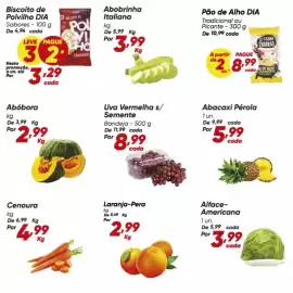 Tabloide Dia Página 7: De - cenoura €4,99, Pérola - abacaxi pérola €5,99