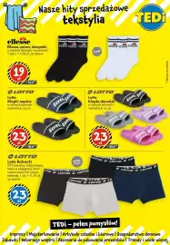 Tedi gazetka tydzień 37 Strona 7: Nasze hity sprzedażowe tekstylia TED ellesse Ellesse unisex skarpetki w różnych kolorach i