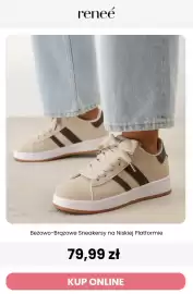 Renee magazyn Strona 6: Beżowo-brązowe sneakersy na niskiej platformie Renee €79,99