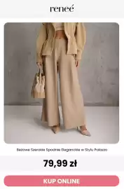 Renee magazyn Strona 8: Beżowe szerokie spodnie eleganckie w stylu palazzo Renee €79,99